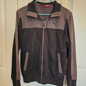 Puma Racer Jacket, Grey and Black, Medium